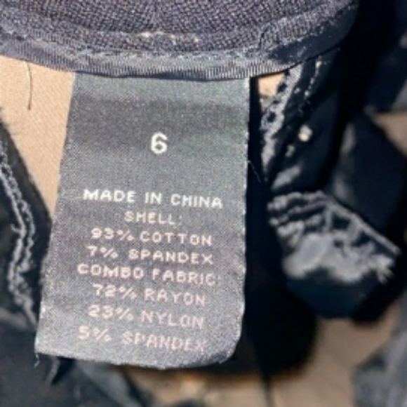 Express Taupe/Tan Straight Leg Tuxedo Side Stripe Riding Pants Zip Pockets 6 - Picture 8 of 8